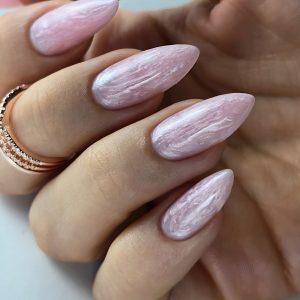 Uñas largas con técnica Dual System MAC de acabado salón